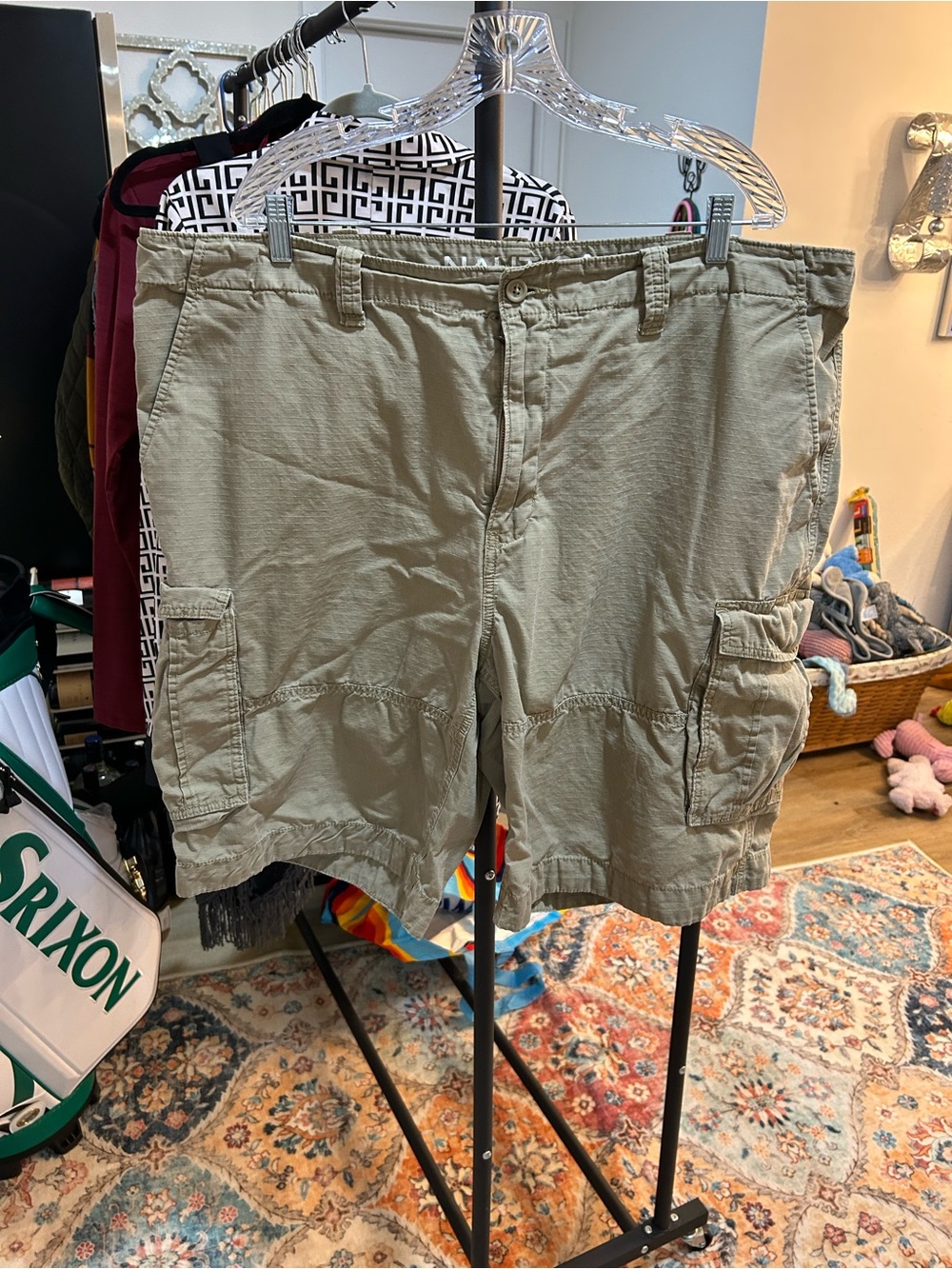 Nautica Men's Tan Cargo Shorts - Khaki